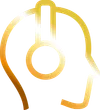 An icon representing the audio guide available in the exhibition.