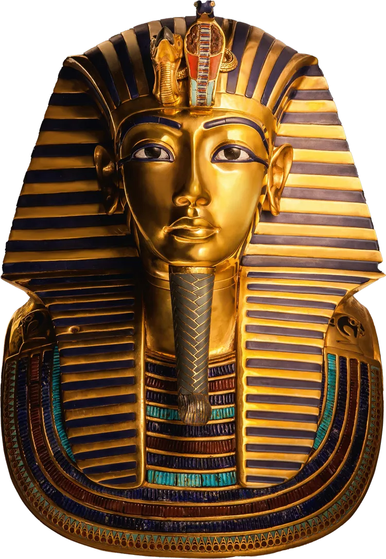 Tutankhamun statue in gold